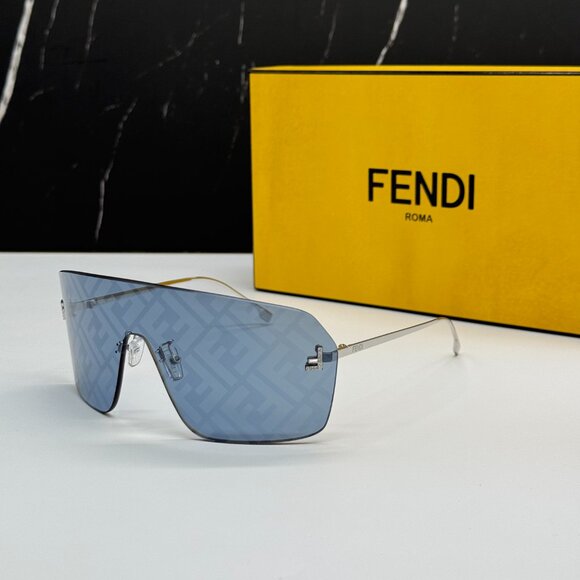 NEW FENDI FE4121US 16V BLUE SUNGLASSES WOMEN FENDI - Picture 2 of 10